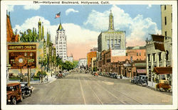 Hollywood Boulevard Postcard