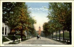 Center St. Looking South From 16th St. Little Rock, AR Postcard Postcard