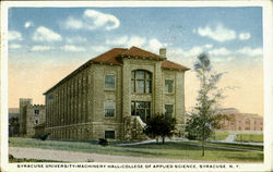 Syracuse University Machinery Hall, College of Applied Science Postcard