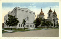 St. Marys Cathedral And Parochila School Postcard