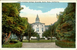 Ursline College Grounds Santa Rosa, CA Postcard Postcard