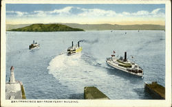 San Francisco Bay From Ferry Building Postcard