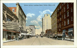 Third Street Looking East Postcard