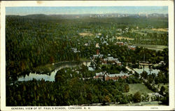 General View Of St. Paul's School Concord, NH Postcard Postcard