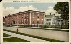 Memorial Hospital Concord, NH Postcard Postcard