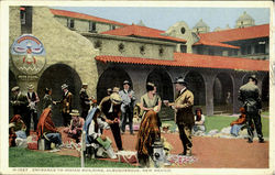 Entrance To Indian Building Albuquerque, NM Postcard Postcard