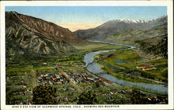 Bird's Eye View Of Glenwood Springs Colorado Postcard Postcard