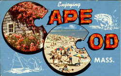 Enjoying Cape Cod Postcard