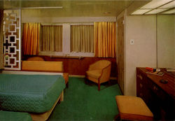 American Mail Line Stateroom Interiors Postcard Postcard