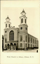 First Church In Albany New York Postcard Postcard