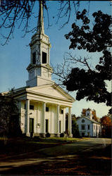 First Parish In Sherborn And Town Hall Postcard