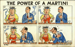 The Power Of A Martini Postcard