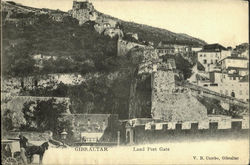 Gibraltar Land Port Gate Spain Postcard Postcard