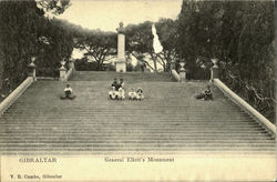 General Elitto's Monument Gibraltar Spain Postcard Postcard