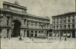 Firenze - Piazza Vittorio Emanuele Postcard