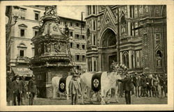 Il Carro Del Sabato Santo Firenze, Italy Postcard Postcard