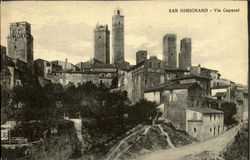 San Gimignano - Via Capassi Italy Postcard Postcard