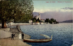 Lago Di Como Chiesa Di Tremezzo Italy Postcard Postcard