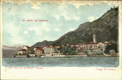 Un Saluto Da Varenna Italy Postcard Postcard