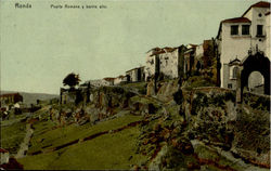 Puerta Romana Y Barrio Alto Ronda, Italy Postcard Postcard