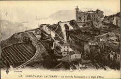 Cote D'Azur La Turbie France Postcard Postcard