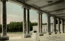 Palais Du Grand Trianon Le Peristyle Versailles, France Postcard Postcard