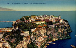 Le Rocher Vue Prise De L'Oservation Postcard