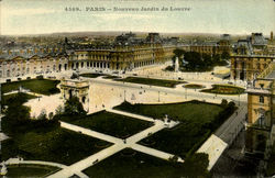 Nouveau Jardin Du Louvie Paris, France Postcard Postcard