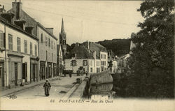 Pont Aven Rue Du Quai Postcard