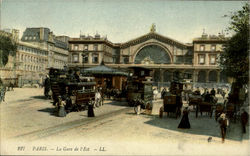 La Gare De L'Est Postcard