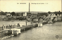 Roanne Barrage De La Loire France Postcard Postcard