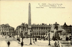 Concord Place Paris, France Postcard Postcard