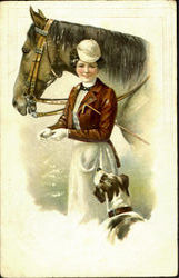 Riding Postcard