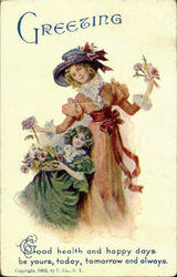 Greeting Women Postcard Postcard