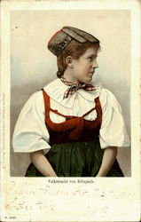 Volkstracht Von Schapach Postcard