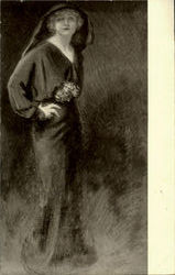 Portrait - Lyda Borelli Postcard