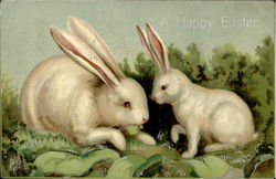 A Happy Easter Bunnies Postcard