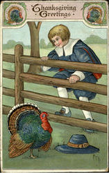 Thanksgiving Greetings Postcard