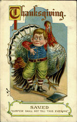 Thanksgiving Children Postcard Postcard