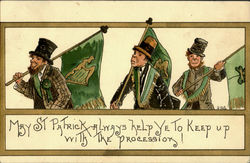 St. Patrick's Day Parade Postcard