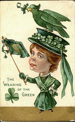 The Wearing Of The Green Postcard