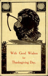 With Good Wishes For Thanksgiving Day Postcard