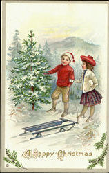 A Happy Christmas Postcard