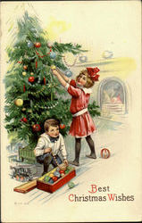 Best Christmas Wishes Postcard