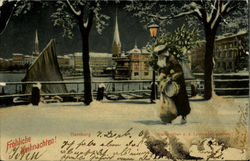 German Father Christmas Santa Claus Postcard Postcard