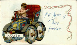 My  Heart Is Thine Forever Cupid Postcard Postcard