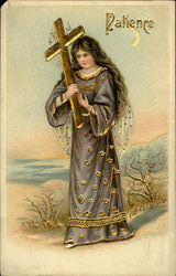 Patience Religious Postcard Postcard