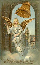 A Peaceful And Joyous Christmas Angels Postcard Postcard