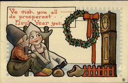 Dutch Kids new Year Postcard