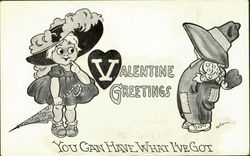 Valentine Greetings Postcard